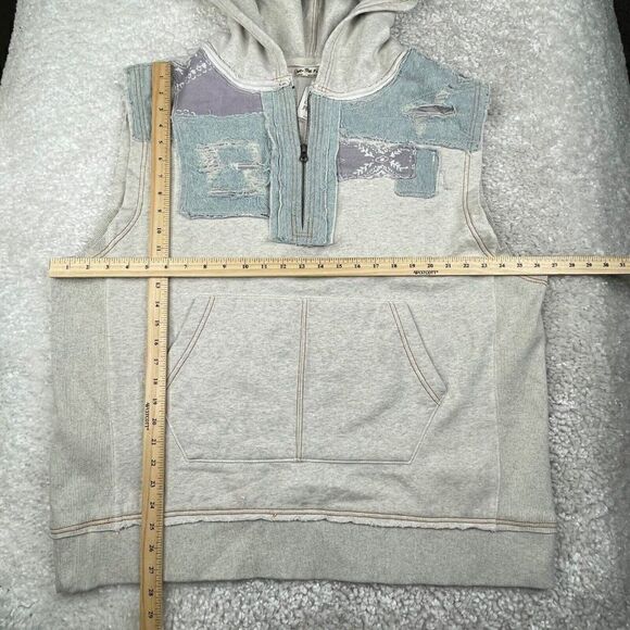 Free People Santa Fe Patchwork Sleeveless Hoodie NEW - Picture 10 of 11